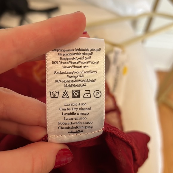 NWT red and orange flouncy top from French boutique - Picture 8 of 8